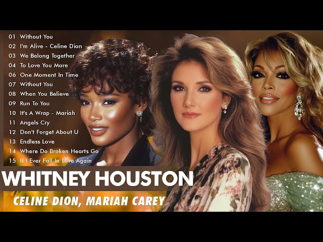 Best Divas Love Songs | Happy Valentine's Day with Celine Dion, Whitney Houston