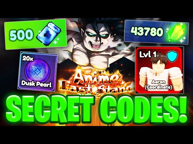 Anime Last Stand  AARON SECRET OP CODES!