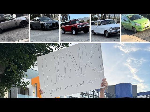 Asking Cars To Honk #1!