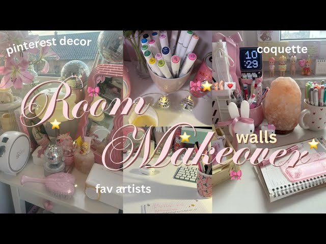 🐆🎀 AESTHETIC ROOM MAKEOVER, walls + TOUR 2025 | trendy, tiktok/pinterest- inspired coquette