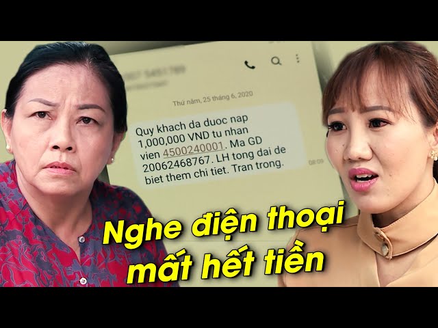 nghe CUỘC ĐIỆN THOẠI LẠ, người phụ nữ HOẢNG HỐT khi TIỀN KHÔNG CÁNH MÀ BAY | Chuyện Cảnh Giác