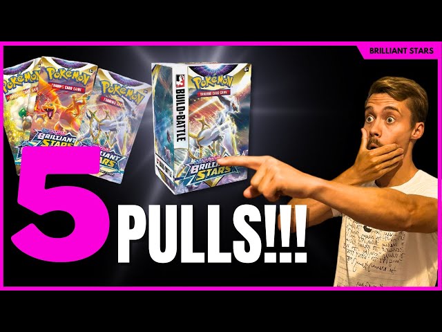 5 INCREDIBLE PULLS out of 7 Pokemon Packs! - Filling Brilliant Stars Binder [2/?]