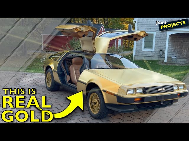 Ultra-rare 24K gold-plated DeLorean