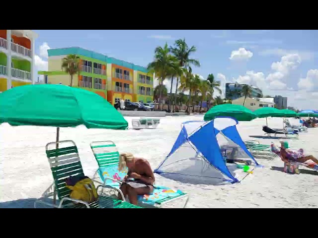 Ft Myers Beach beach walk