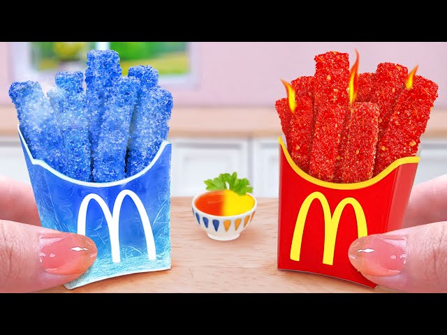 CHEETOS or TAKIS 🔥 I Made McDonald's French Fries Better in Tiny Kitchen 🍟 Tina Mini Cooking