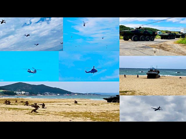 U.S. Marines Amphibious Assault Exercise in South Korea | Ssang Yong 24