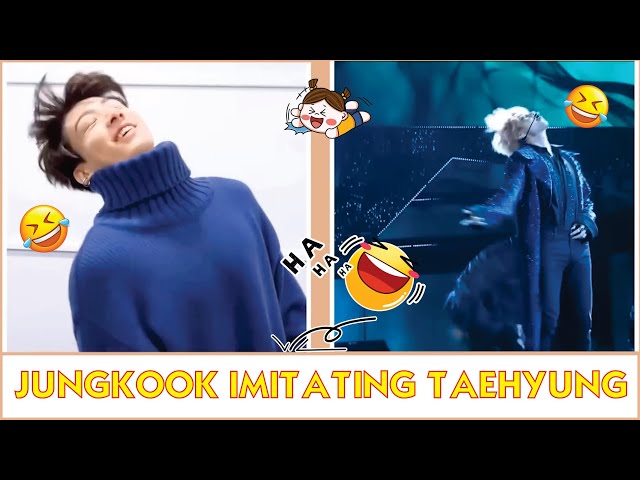 When Jungkook imitating Taehyung- Taekook funny moments