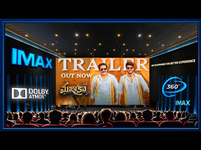 MAZAKA Trailer |Theatre Experience 360° Dolby  Surround  sound |  Sundeep Kishan | Ritu Varma