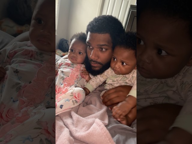 Dad with twin babies #theturnerfamily   #shorts #youtubeshorts #fyp #cutebaby #saltandpepper