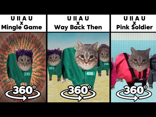 360º VR U II A U I Cat x Mingle Game, Way Back Then, Pink Soldier Theme (Squid Game Theme)