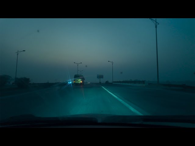 Nighttime Highway Drive | Relaxing Car Journey with Ambient Sounds