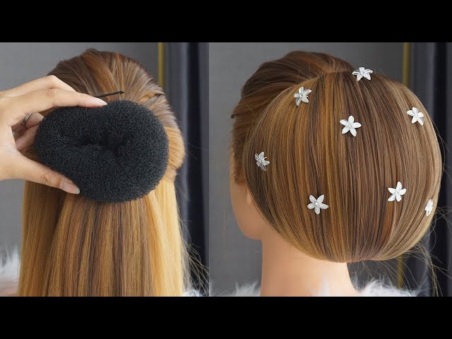 How To Bun Hairstyle Tutorial Step By Step | Big Bun Hairstyle With Donut