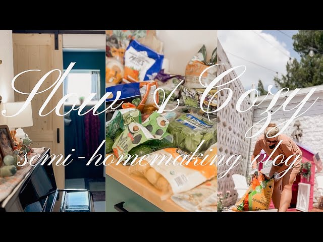 Productive yet Slow & Cozy Homemaking Weekend at Home | Budget Home Renos, ALDI Haul, Thrift Haul