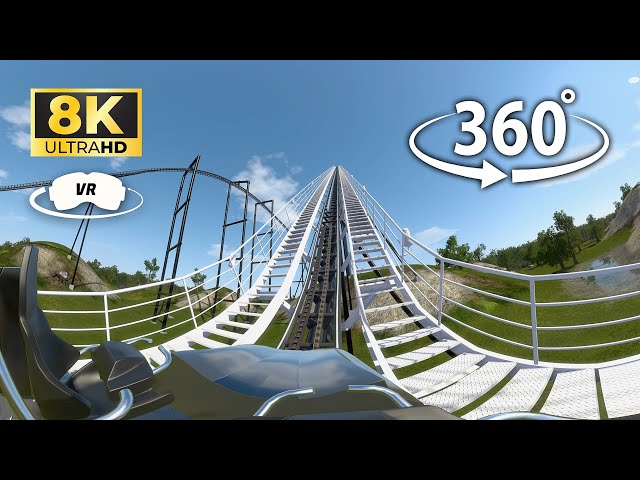 Roller Coaster Crazy Speed - 360° VR 🎢 POV 8K