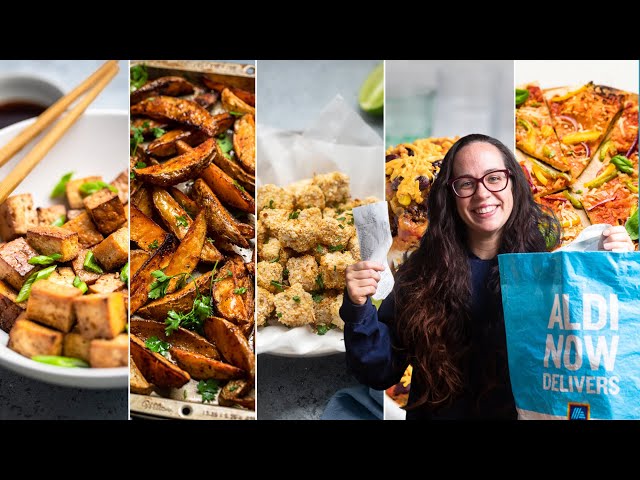 5 Easy Vegan Dinners on $40 Budget | Aldi Vegan Grocery Haul (Under $2 per serving)