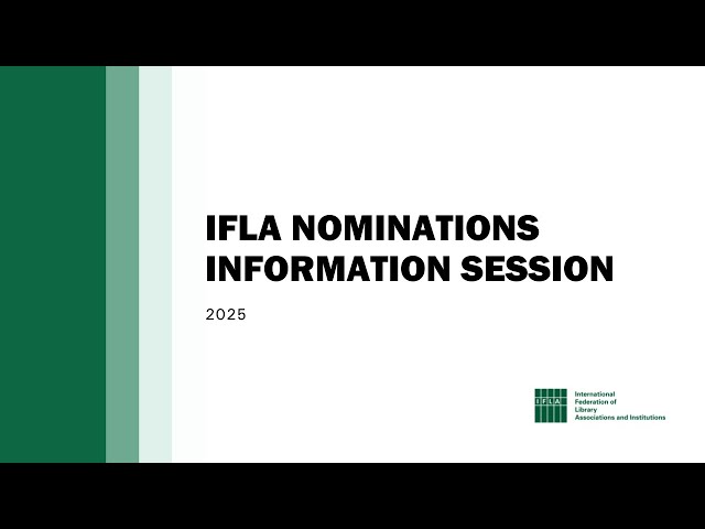 IFLA Nominations 2025: An information session