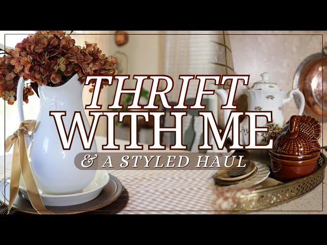 I LEFT IT! THRIFT WITH ME & STYLED THRIFT HAUL | Thrifting, Goodwill, Home Decor