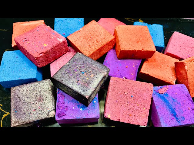 Variety Color Dusty Dyed Chalk  ASMR Crush | Dyed Gym Chalk  Crushing