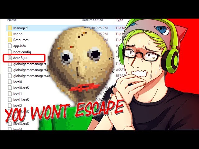 BALDI SENT ME A MESSAGE IN THE FILES! | Baldi's Basics In Education and Learning