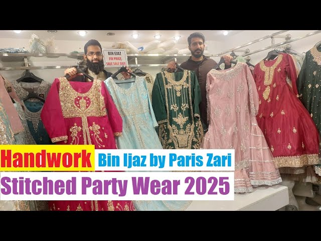 Stitched Party Wear / Handwork Party Wear Suit / Velvet / Silk / NET /2025 / Bin Ijaz by Paris Zari