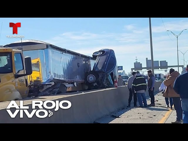 Caos en autopista de Forth Worth tras choque masivo deja varias personas heridas