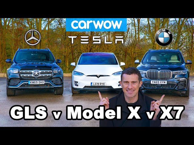 BMW X7 vs Tesla Model X vs Mercedes GLS ... DRAG RACE and REVIEW!