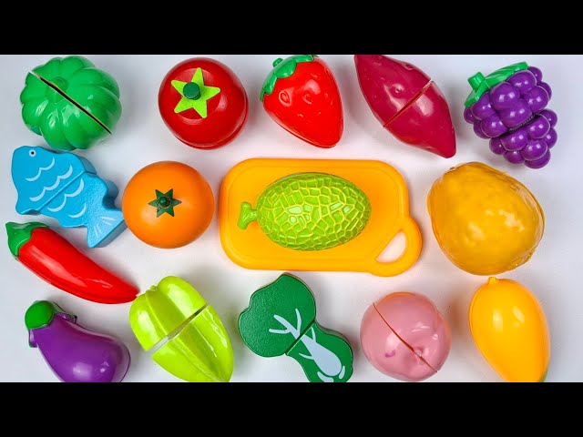 How to Cutting Wooden & Plastic Fruit Vegetables, Watermelon Kiwi | Satisfying Video Squishy ASMR