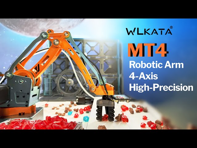 Meet New WLKATA MT4 robotic arm - 0.1mm High-Precision Metal 4 Axis, ROS Arduino Modular