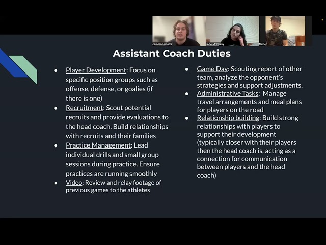 Coaching Presentation