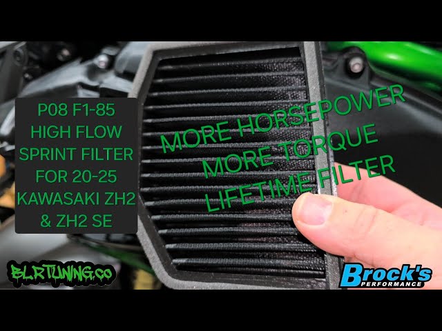 KAWASAKI ZH2 SPRINT FILTER P08 F1-85 FROM BROCK'S PERFORMANCE INSTALL