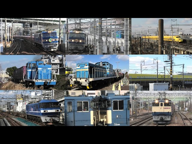 ホイッスルいっぱい♪名古屋臨海鉄道と東海道貨物列車！JR東海923形T4編成"ドクターイエロー"ラストラン…  2種のHM付きEF510 【2025年1月27日～30日までの貨物列車・撮影記録】