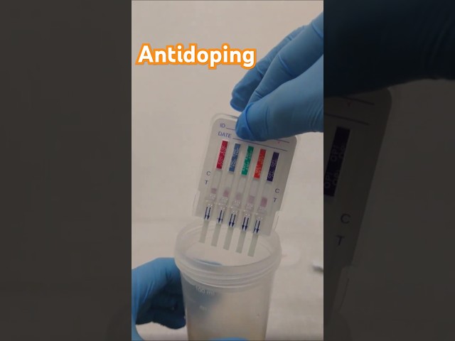 ¿Cómo se realiza una prueba de ANTIDOPING en orina? #shorts #laboratorioclinico #antidoping