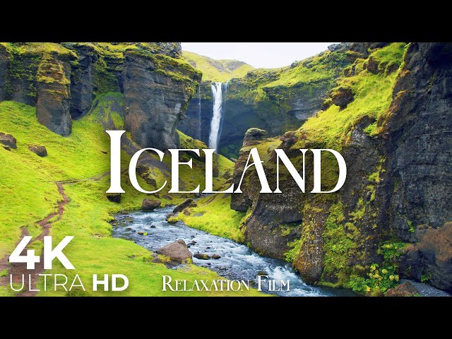 Nature in ICELAND 4K • Nature Relaxation Film with Peaceful Relaxing Music and Nature Video Ultra HD