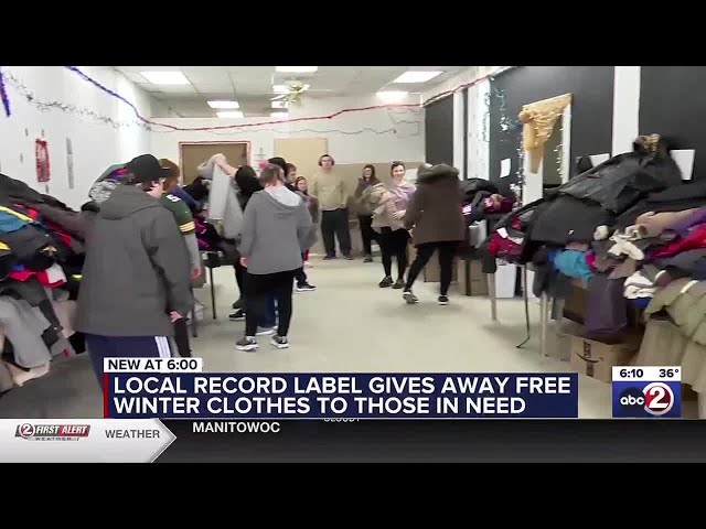 Local record label gives away free winter clothes to those in need