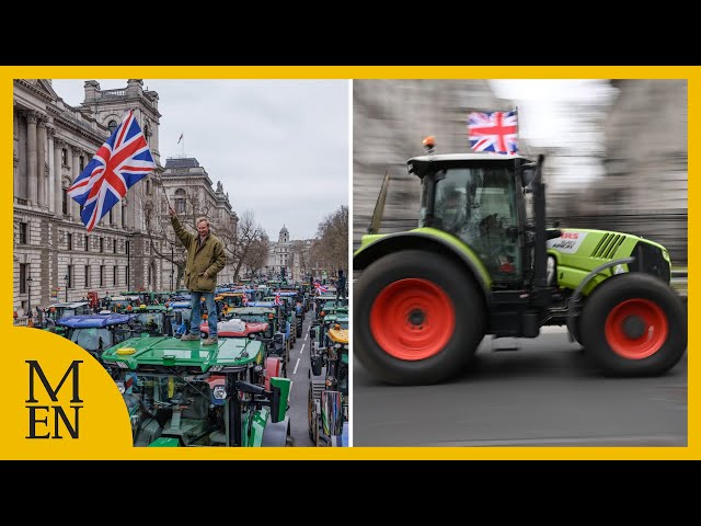 Tractors descend on Westminster for farmers' protest over inheritance tax