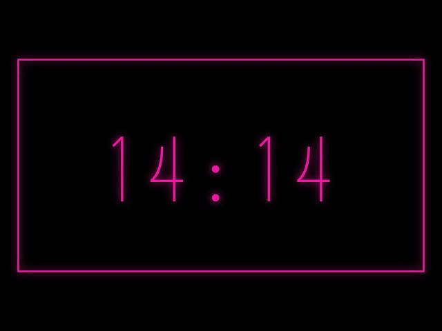 15 minute timer | Pink neon dark mode timer countdown