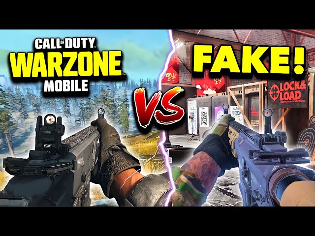 WARZONE MOBILE vs. FAKE WARZONE MOBILE! (NOT WHAT YOU EXPECT)