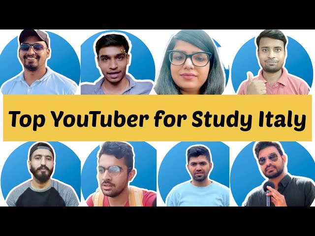 Top YouTuber for Study in Italy | Free education in Italy | How to Study Free in Italian University