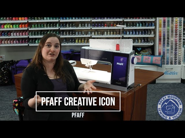 Pfaff Creative Icon sewing machine - embroidery overview