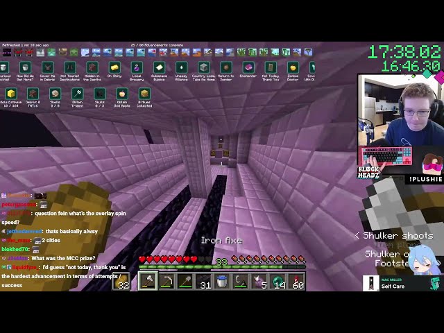 (2:14) minecraft 1.16 all advancements world record