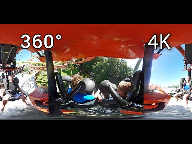 Swamp Thing 360° front seat on-ride 4K POV Wild Adventures