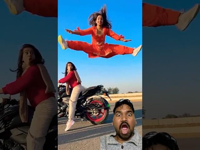 लड़की डर गई 🤣#youtubeshorts #greenscreen #gymnast #dance #parkour#shorts #ytshorts #couplegoals