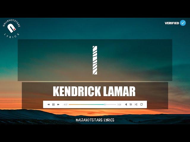 Kendrick Lamar I Lyrics (Official Video)