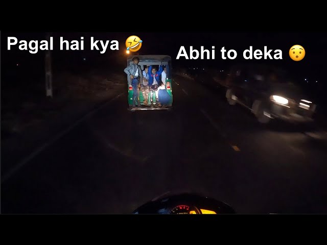 Night bike ride funny moments 😂🤣 to pgal hai kya 😁😁 #trending #video