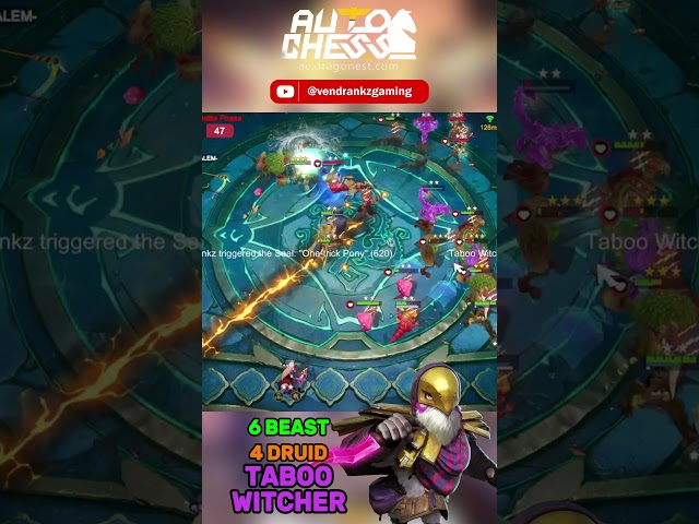 BEAST TABOO WITCHER  #shorts #autochess #magicchess #tft #teamfighttactics #dota2autochess