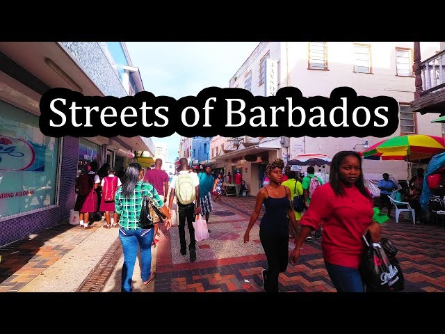 Barbados Streets - Walking around Bridgetown 2017