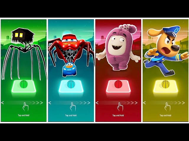 House head 🆚 McQueen eater 🆚 Oddbods Newt 🆚 Sheriff labrador.🎶 Who is best?