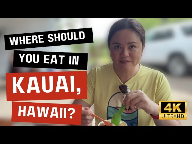 Where to EAT IN KAUAI, Hawaii? | Best Places | Food Trucks |4K