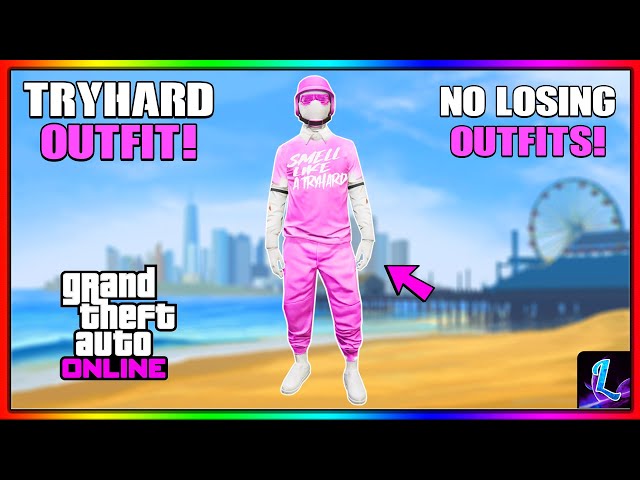 GTA 5 ONLINE NEW PINK JOGGERS RIPPED SHIRT GLITCH TRYHARD MODDED OUTFIT 1.70! (NO TRANSFER GLITCH)