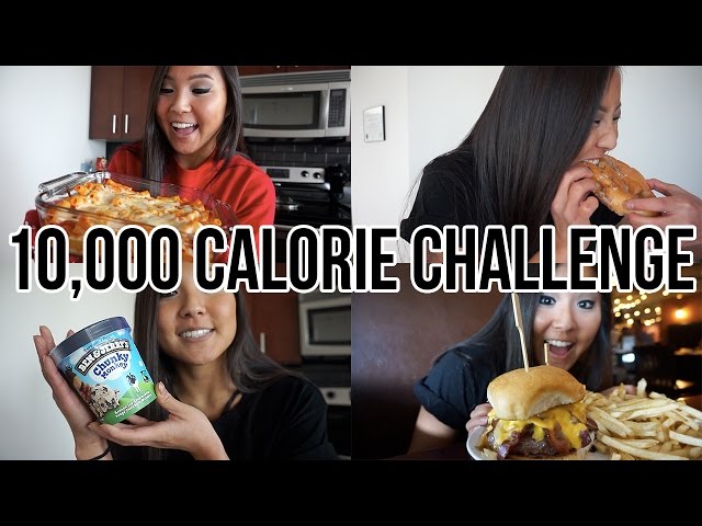 10,000 CALORIE CHALLENGE | GIRL VS.  FOOD